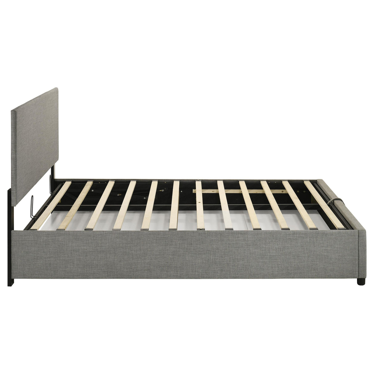 Reeves Gray Upholstered Lift-Top Storage Queen Platform Bed from Coaster - Luna Furniture