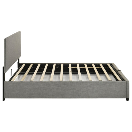 Reeves Gray Upholstered Lift-Top Storage Queen Platform Bed from Coaster - Luna Furniture