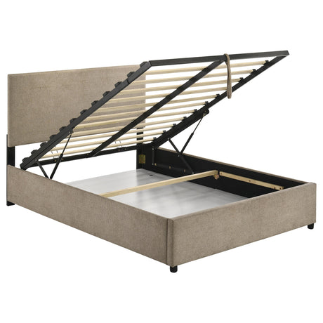 Reeves Tan Full Lift-Up Storage Platform Bed from Coaster - Luna Furniture