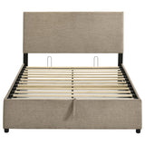 Reeves Tan Upholstered Full Lift-Top Storage Platform Bed from Coaster - Luna Furniture