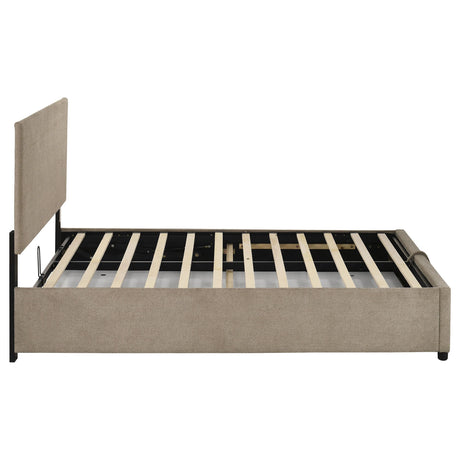 Reeves Tan Full Lift-Up Storage Platform Bed from Coaster - Luna Furniture