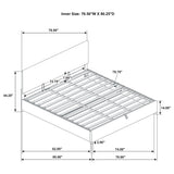 Reeves Tan Upholstered Lift-Top Storage Eastern King Platform Bed from Coaster - Luna Furniture