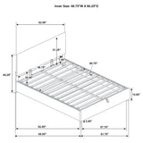 Reeves Tan Upholstered Lift-Top Storage Queen Platform Bed from Coaster - Luna Furniture