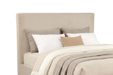 Knox Khaki Eastern King Fabric Upholstered Platform Bed from Coaster - Luna Furniture