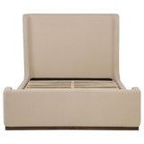 Nala Tan Queen Fabric Upholstered Platform Bed from Coaster - Luna Furniture