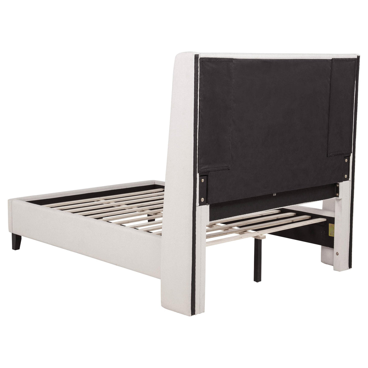 Leslie Beige Full Tufted Wingback Platform Bed from Coaster - Luna Furniture