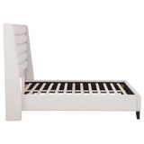 Leslie Beige Full Tufted Wingback Platform Bed from Coaster - Luna Furniture