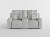 Benton Light Gray Double Reclining Love Seat from Homelegance - Luna Furniture