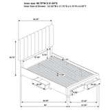 Wheatland Light Brown 4-Drawer Upholstered Queen Storage Bed from Coaster - Luna Furniture
