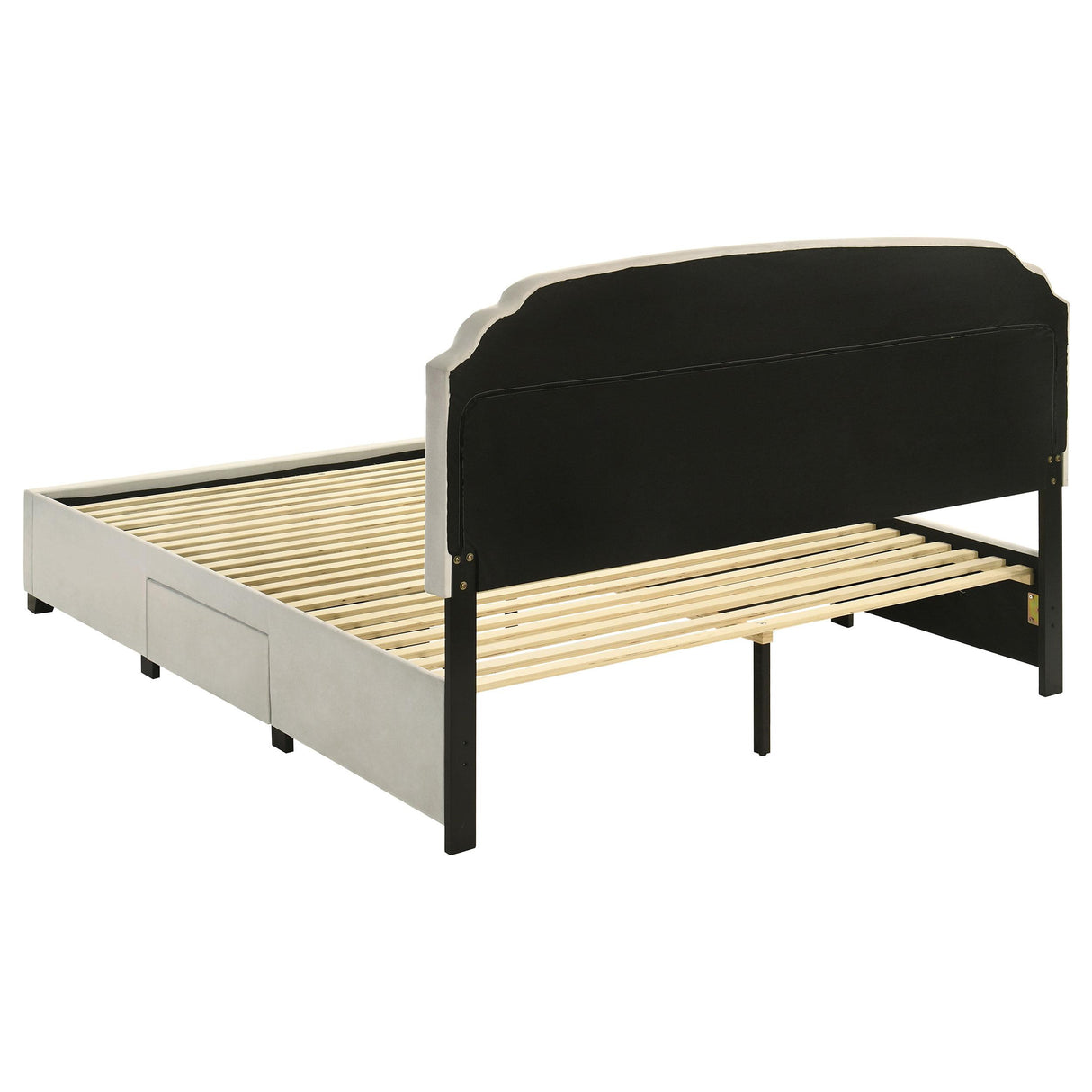 Marianna Cream 4-Drawer Upholstered Eastern King Storage Bed from Coaster - Luna Furniture