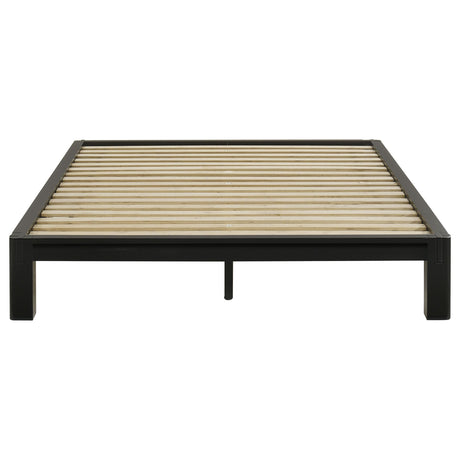 Gislen Black Easy Assembly Wood Full Platform Bed from Coaster - Luna Furniture