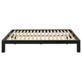 Gislen Black Easy Assembly Wood Full Platform Bed