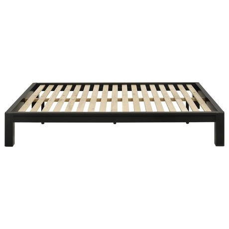 Gislen Black Easy Assembly Wood Full Platform Bed from Coaster - Luna Furniture