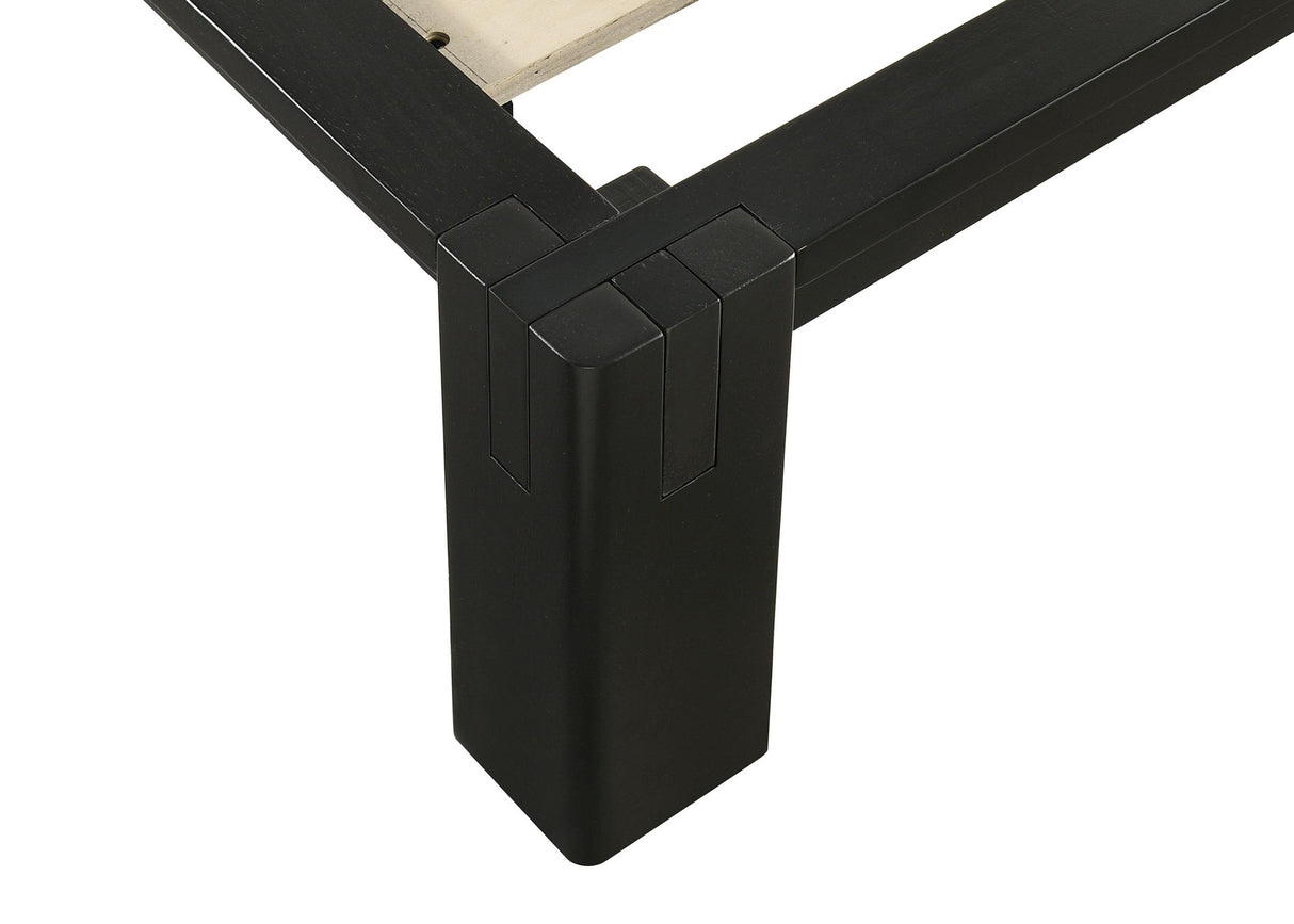 Gislen Black Full Easy Assembly Wood Platform Bed from Coaster - Luna Furniture