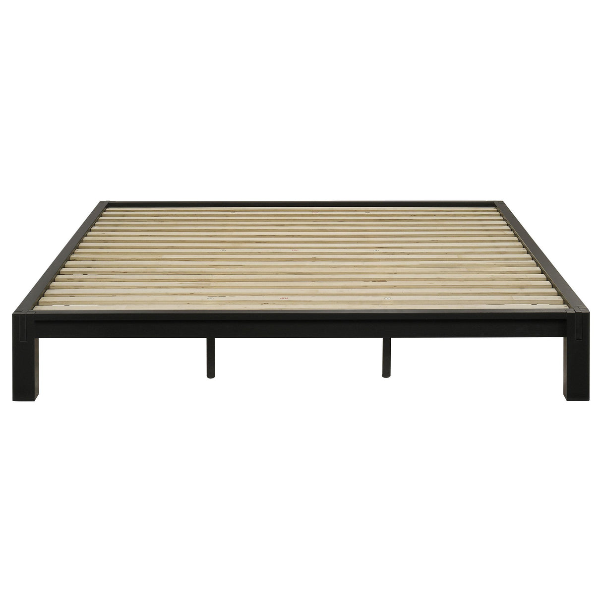 Gislen Black Easy Assembly Wood Eastern King Platform Bed from Coaster - Luna Furniture