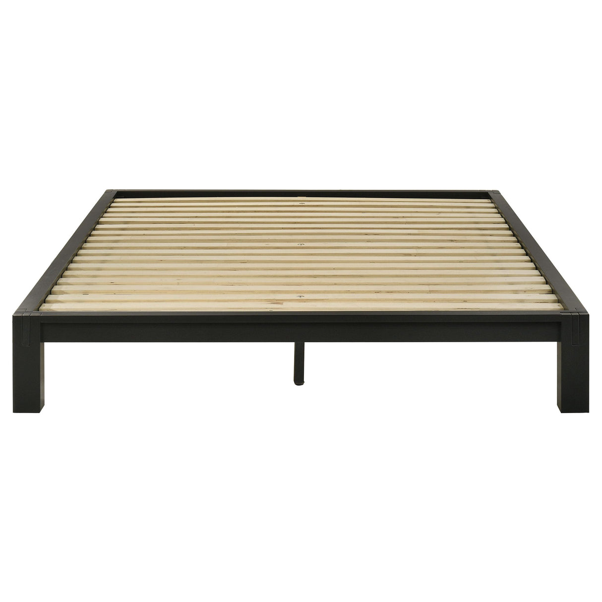 Gislen Black Easy Assembly Wood Queen Platform Bed from Coaster - Luna Furniture