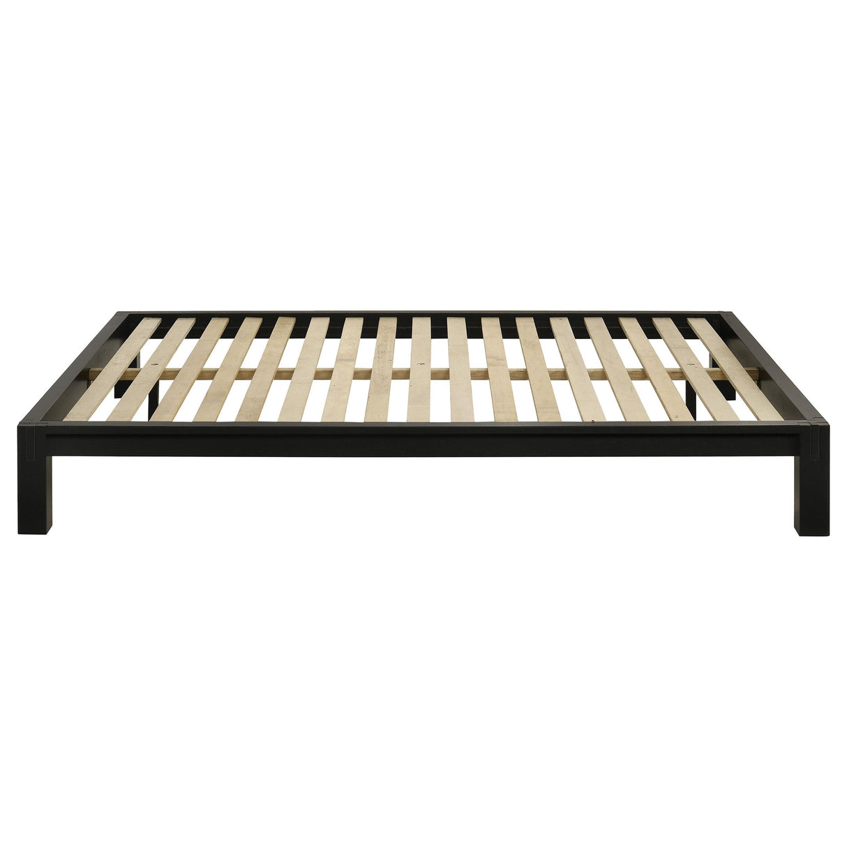 Gislen Black Easy Assembly Wood Queen Platform Bed from Coaster - Luna Furniture