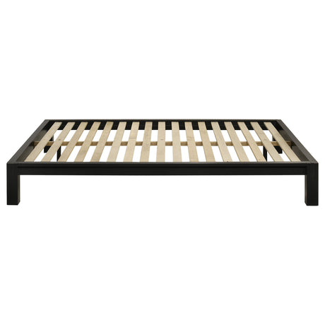 Gislen Black Easy Assembly Wood Queen Platform Bed from Coaster - Luna Furniture
