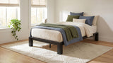 Gislen Black Easy Assembly Wood Twin Platform Bed from Coaster - Luna Furniture