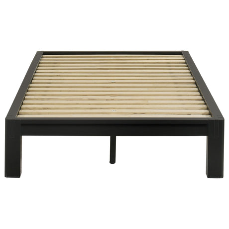 Gislen Black Easy Assembly Wood Twin Platform Bed from Coaster - Luna Furniture