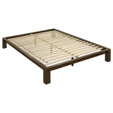 Gislen Walnut Easy Assembly Wood Full Platform Bed from Coaster - Luna Furniture