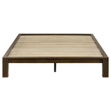 Gislen Walnut Easy Assembly Wood Full Platform Bed from Coaster - Luna Furniture