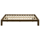 Gislen Walnut Easy Assembly Wood Full Platform Bed from Coaster - Luna Furniture
