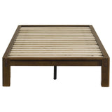 Gislen Walnut Easy Assembly Wood Twin Platform Bed from Coaster - Luna Furniture