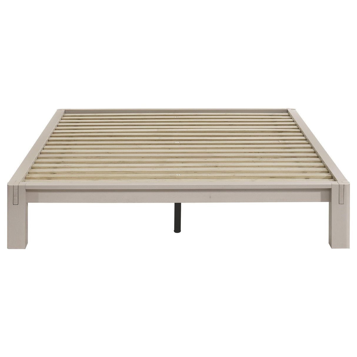 Gislen White Easy Assembly Wood Full Platform Bed