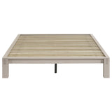 Gislen White Easy Assembly Wood Full Platform Bed