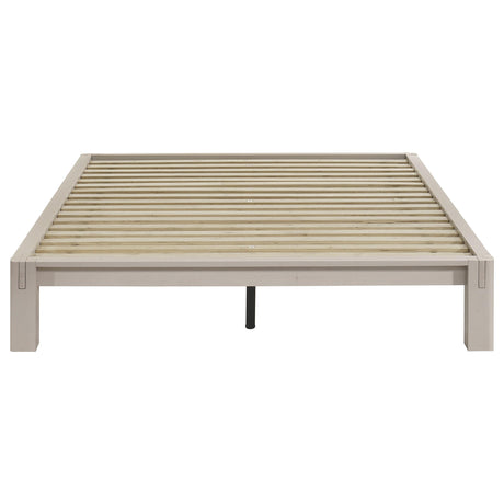 Gislen White Easy Assembly Wood Full Platform Bed from Coaster - Luna Furniture