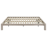 Gislen White Easy Assembly Wood Eastern King Platform Bed