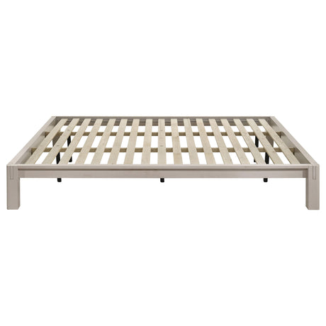 Gislen White Easy Assembly Wood Eastern King Platform Bed from Coaster - Luna Furniture