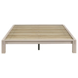 Gislen White Easy Assembly Wood Queen Platform Bed from Coaster - Luna Furniture