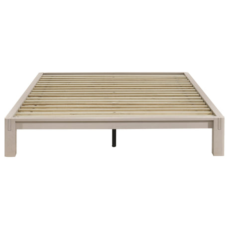 Gislen White Easy Assembly Wood Queen Platform Bed from Coaster - Luna Furniture