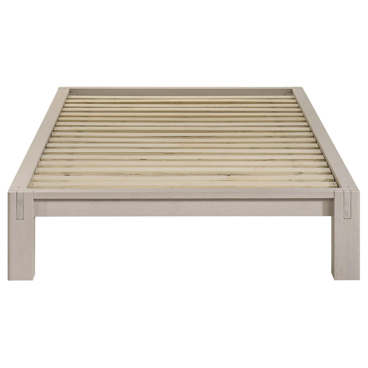 Gislen White Easy Assembly Wood Twin Platform Bed from Coaster - Luna Furniture