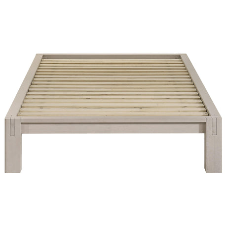 Gislen White Easy Assembly Wood Twin Platform Bed from Coaster - Luna Furniture