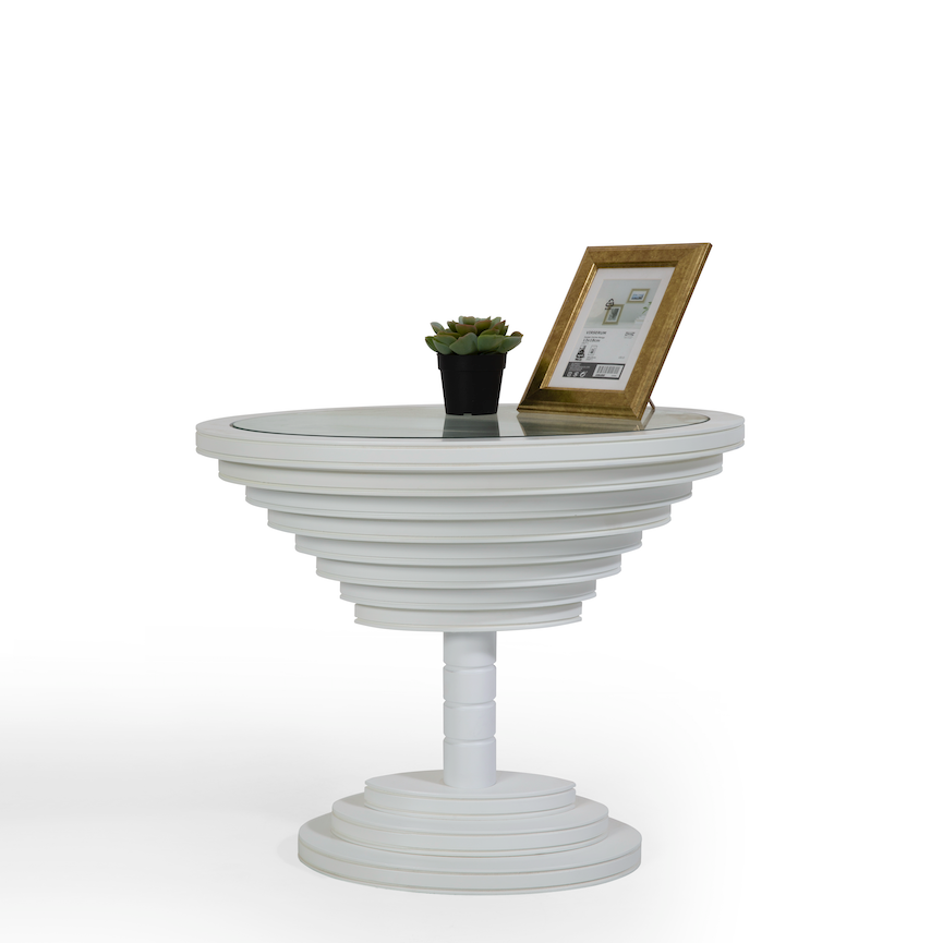 317 White End Table from Nova Furniture - Luna Furniture