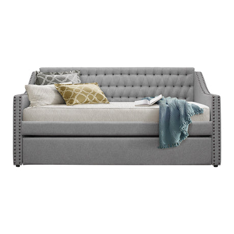 Roland Gray Daybed with Trundle from Homelegance - Luna Furniture