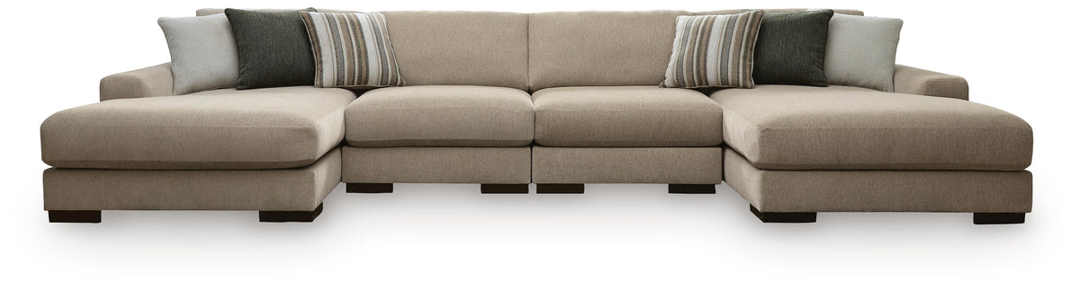 Linenhause Dune 4-Piece Double Chaise Sectional from Ashley - Luna Furniture