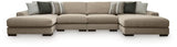 Linenhause Dune 4-Piece Double Chaise Sectional from Ashley - Luna Furniture