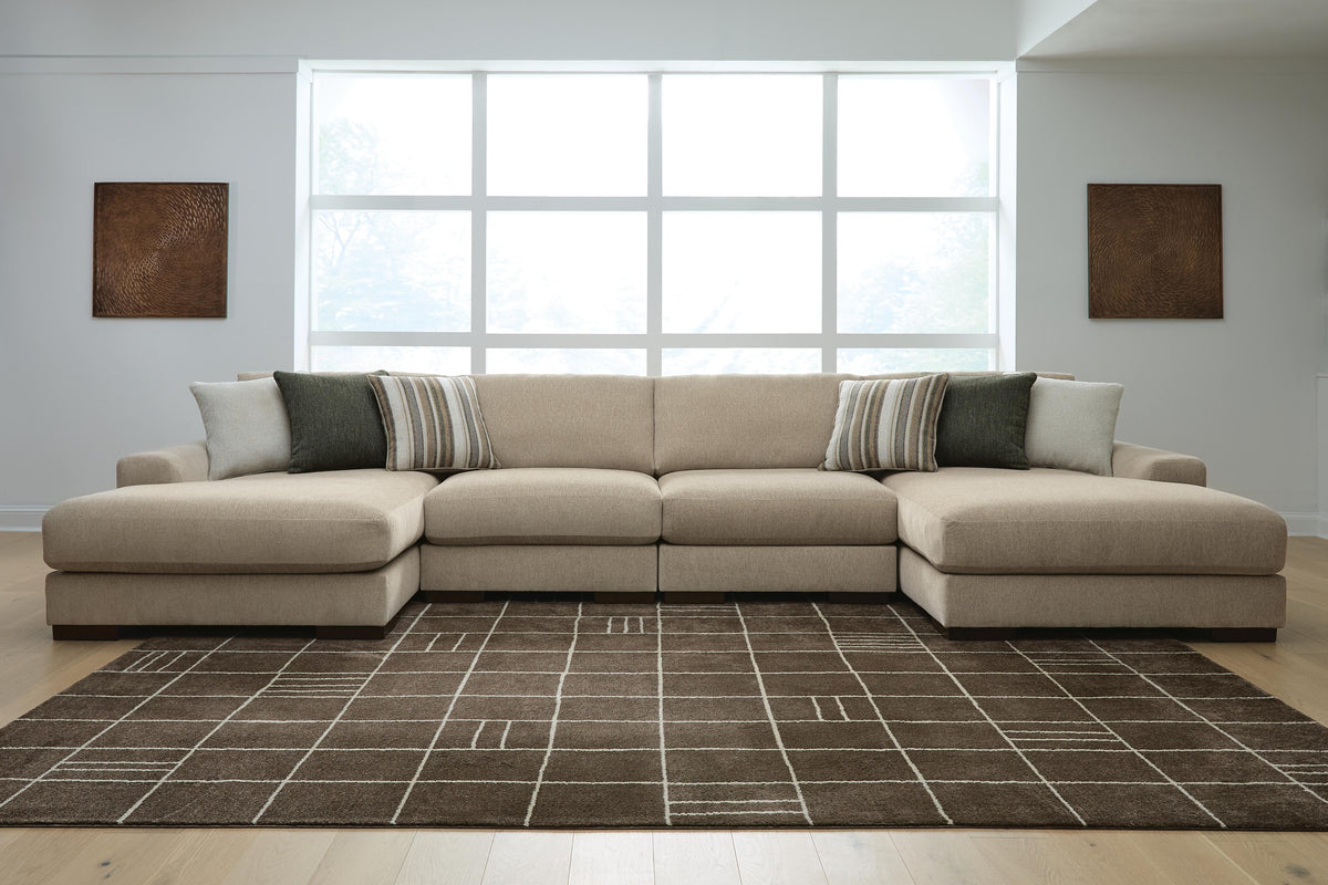 Linenhause Dune 4-Piece Double Chaise Sectional from Ashley - Luna Furniture