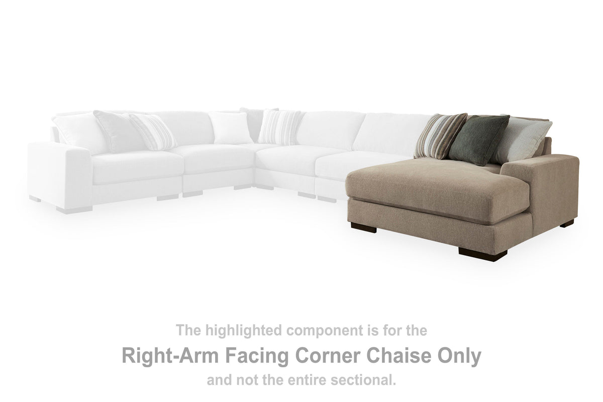 Linenhause Dune Right-Arm Facing Corner Chaise from Ashley - Luna Furniture