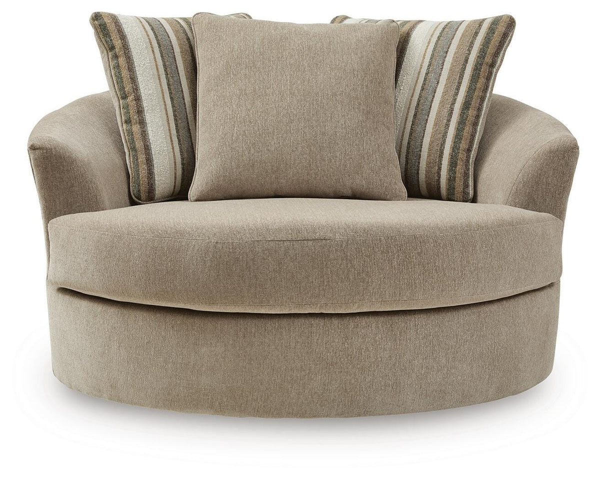 Linenhause Dune Oversized Swivel Accent Chair from Ashley - Luna Furniture