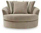 Linenhause Dune Oversized Swivel Accent Chair from Ashley - Luna Furniture