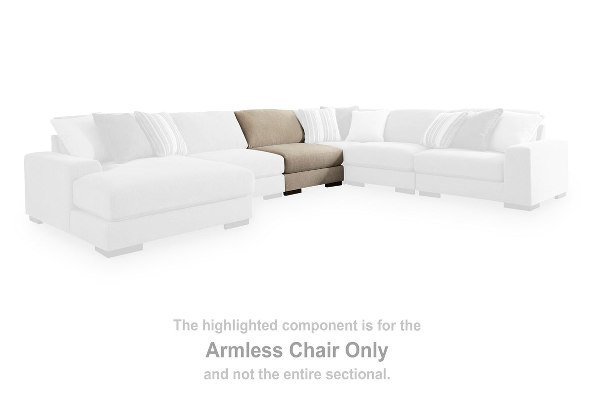 Linenhause Dune Armless Chair from Ashley - Luna Furniture
