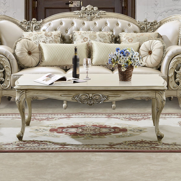 HD-32 Plantation Cove White Coffee Table