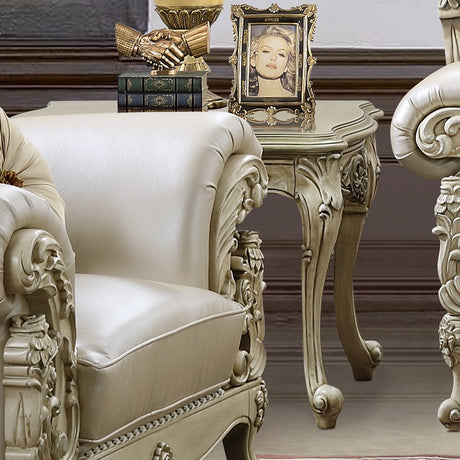 HD-32 Plantation Cove White End Table from Homey Design - Luna Furniture