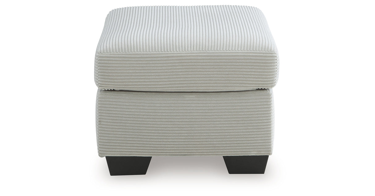 Greenbriar Smoke Ottoman from Ashley - Luna Furniture