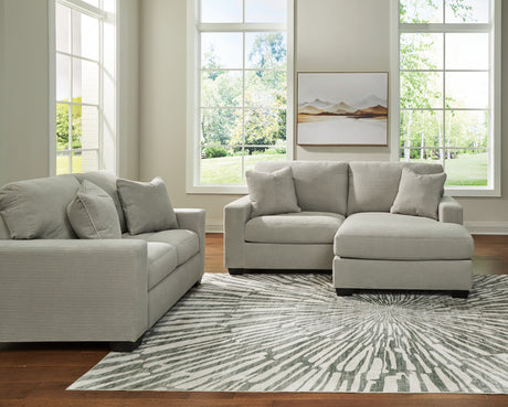 Greenbriar Smoke Sofa Chaise and Loveseat from Ashley - Luna Furniture